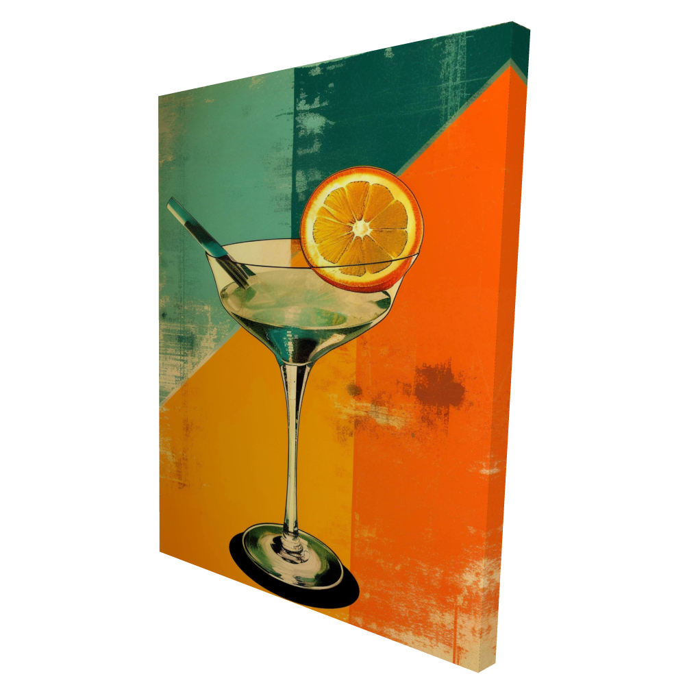 2080-4836-GA138 36 x 48 in. The Drink Canvas - Contemporary Kitchen Decor Wall Art
