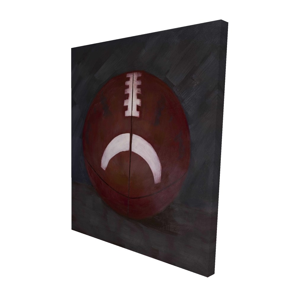 2080-6048-SP11 48 x 60 in. Football Ball Canvas - Man Cave Decor - American Still Life