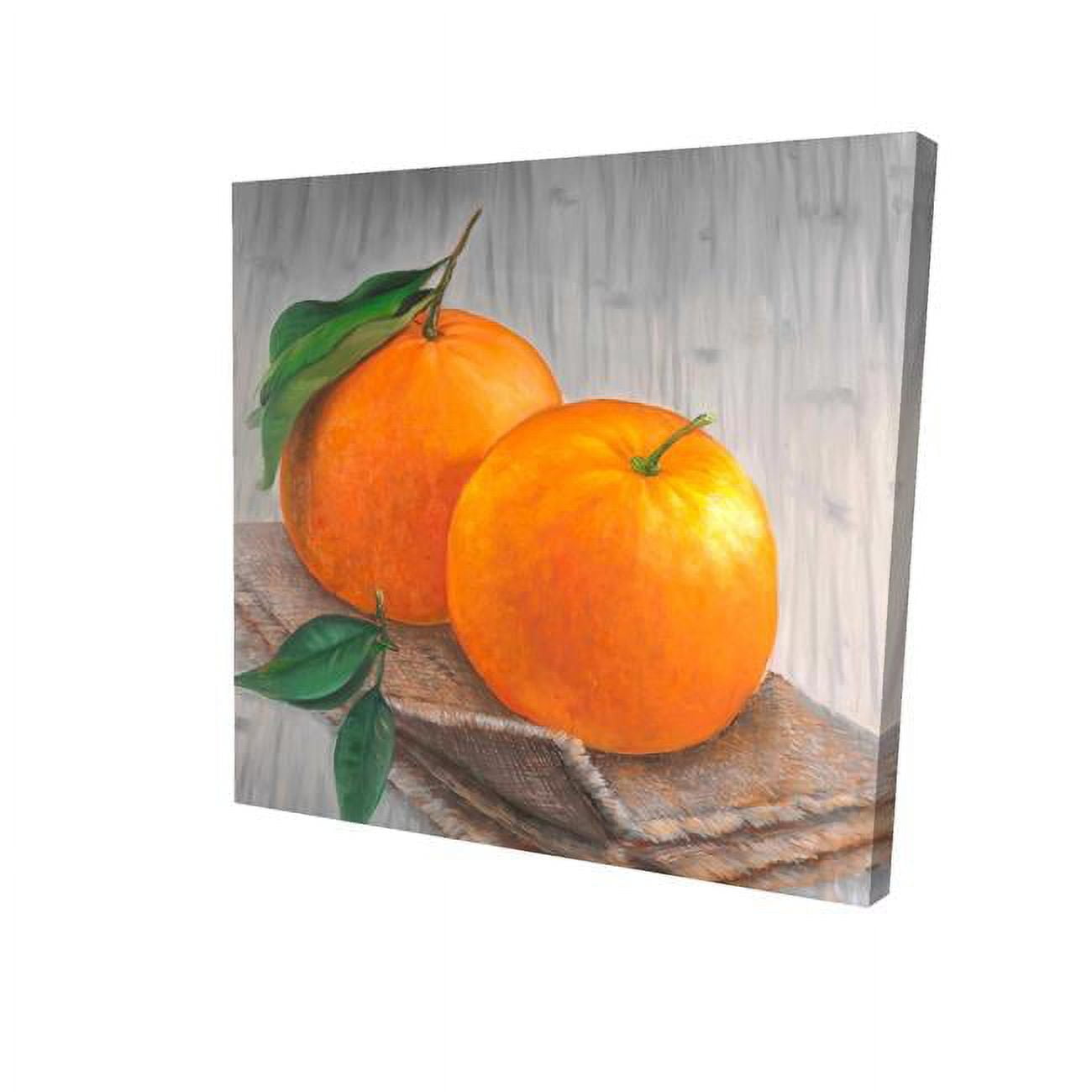 8 x 8 in. Two Oranges-Print on Canvas