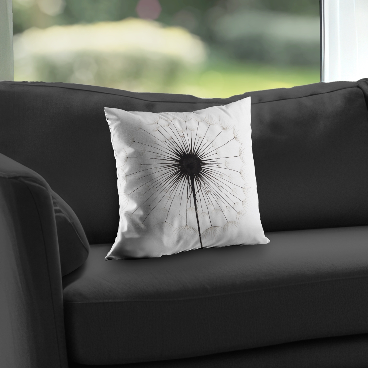 C1PT1414R5APIN 14 x 14 in. Dandelion White Bedroom Poly Twill Throw Pillow Insert - Home Decor