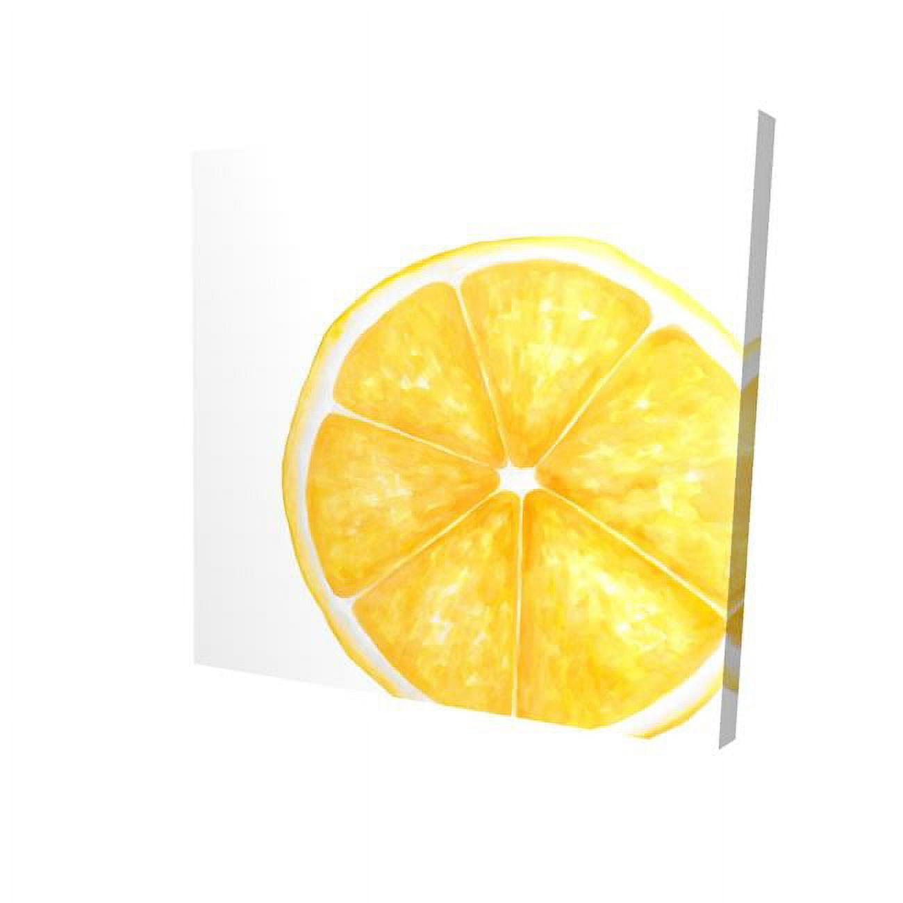 8 x 8 in. Lemon Slice-Print on Canvas