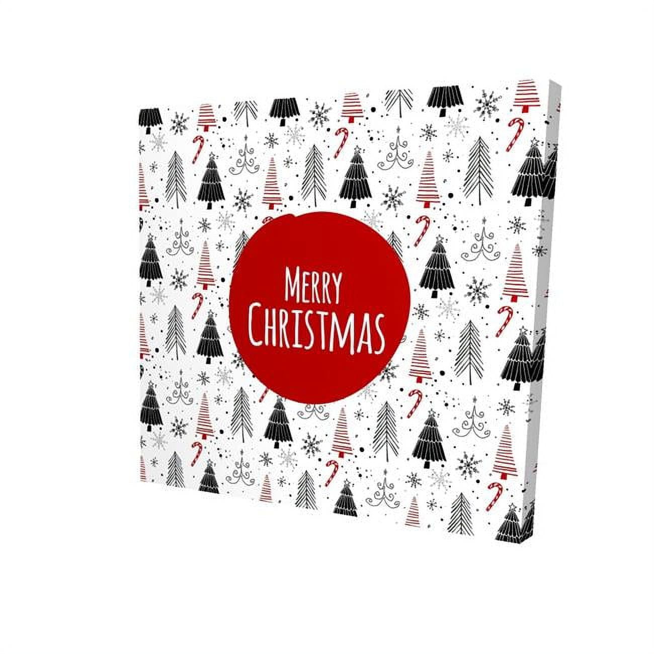 8 x 8 in. Merry Christmas-En-Print on Canvas