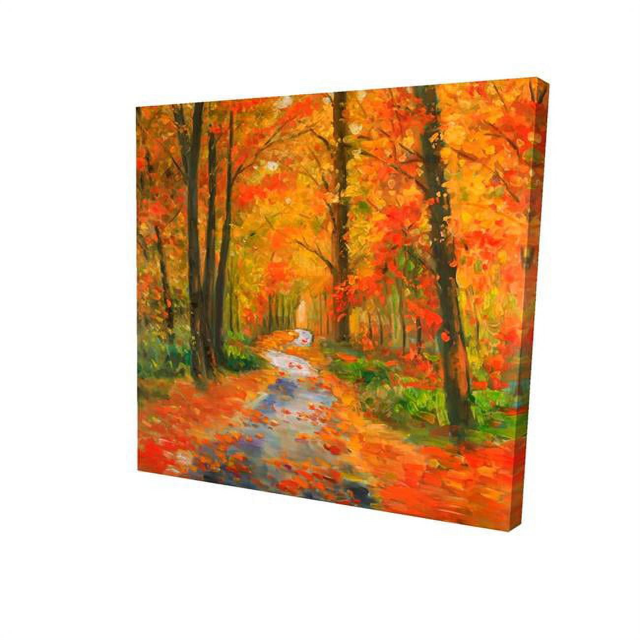 8 x 8 in. Autumn Trail-Print on Canvas