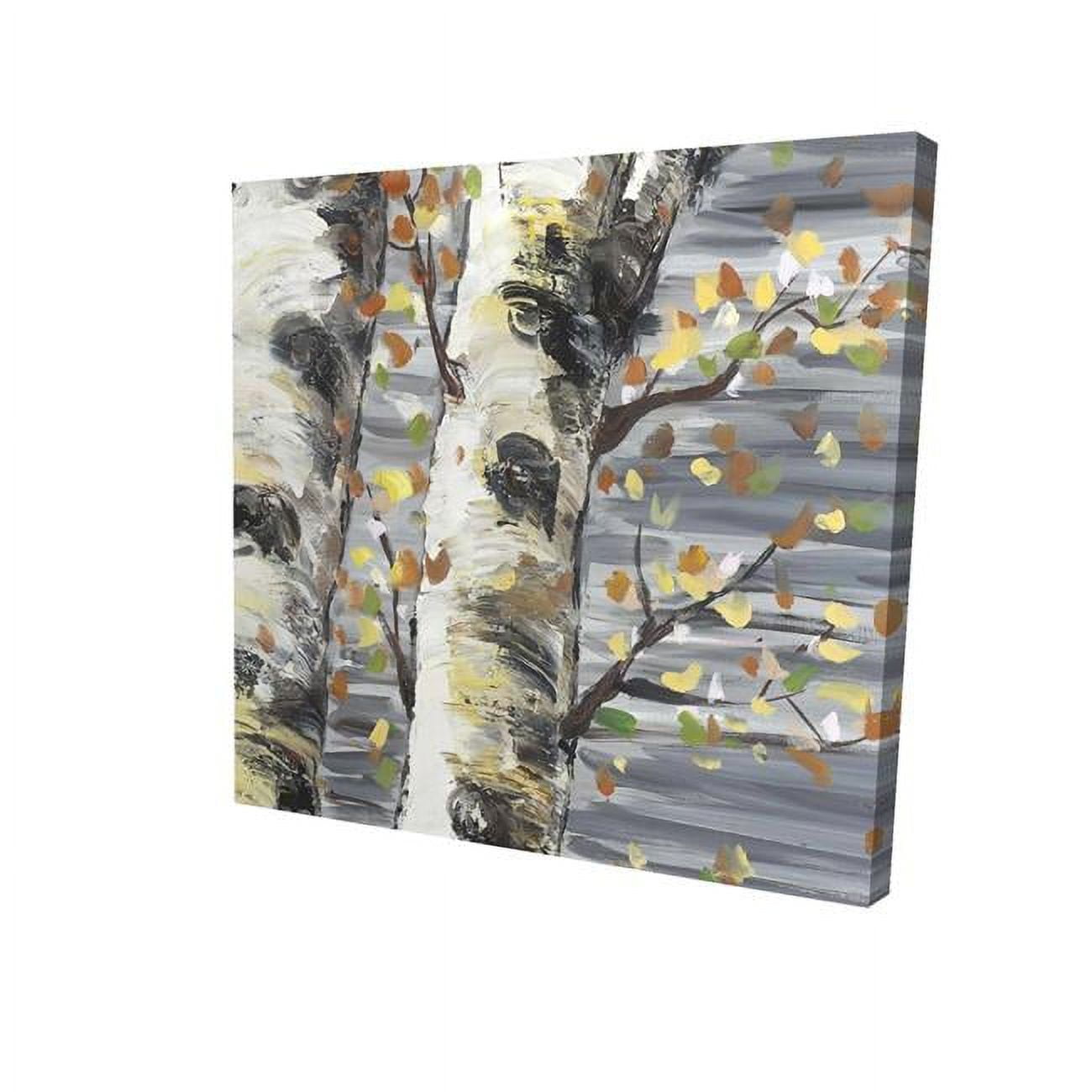 8 x 8 in. Budding White Birches-Print on Canvas
