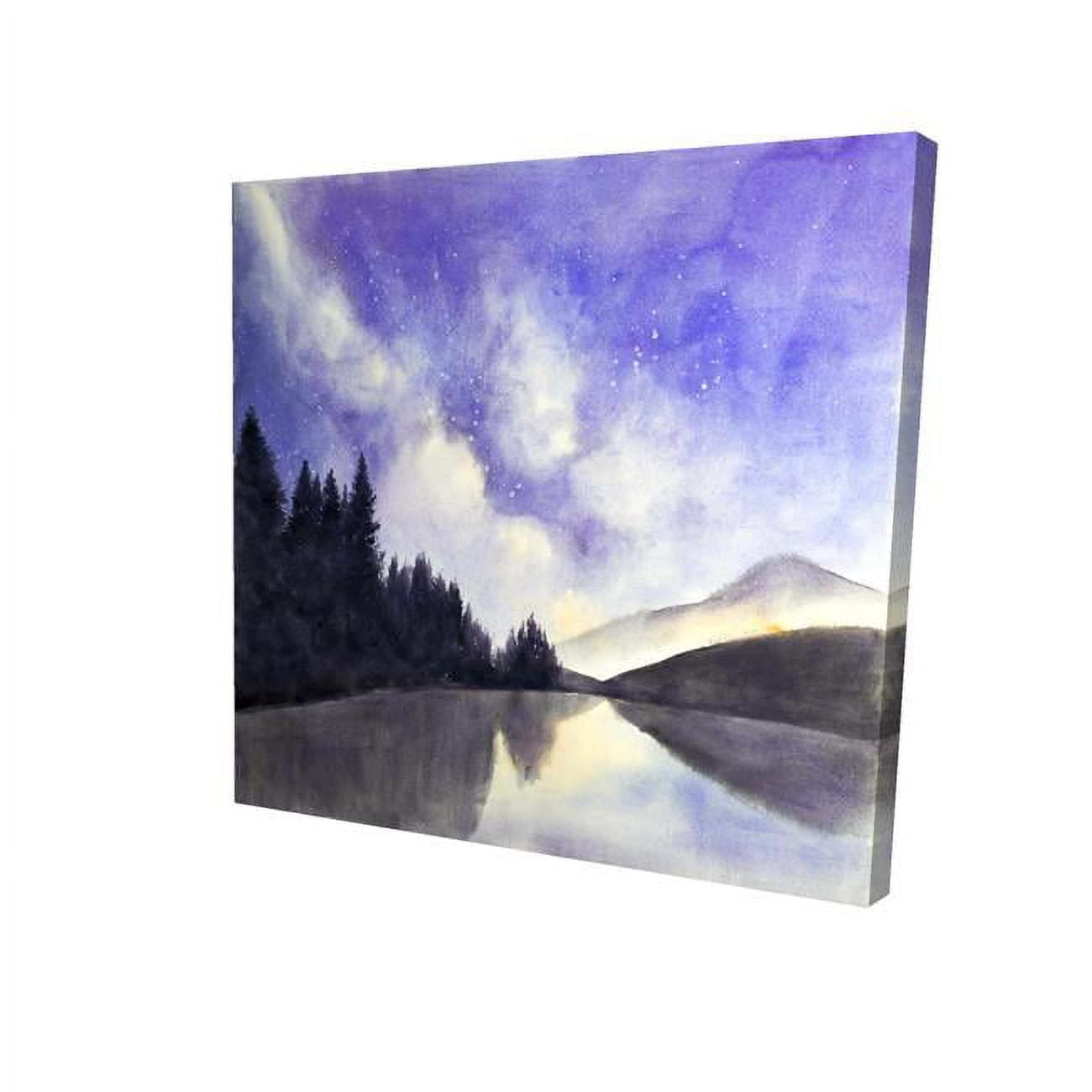 8 x 8 in. Starry View on the Lake-Print on Canvas