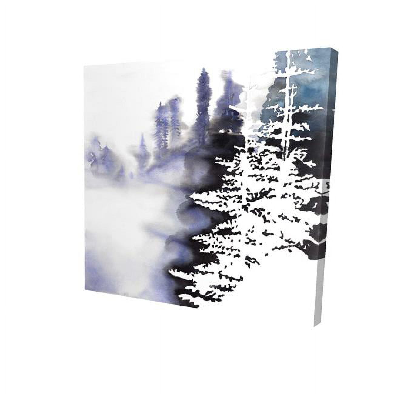 8 x 8 in. Silhouette of A Forest-Print on Canvas