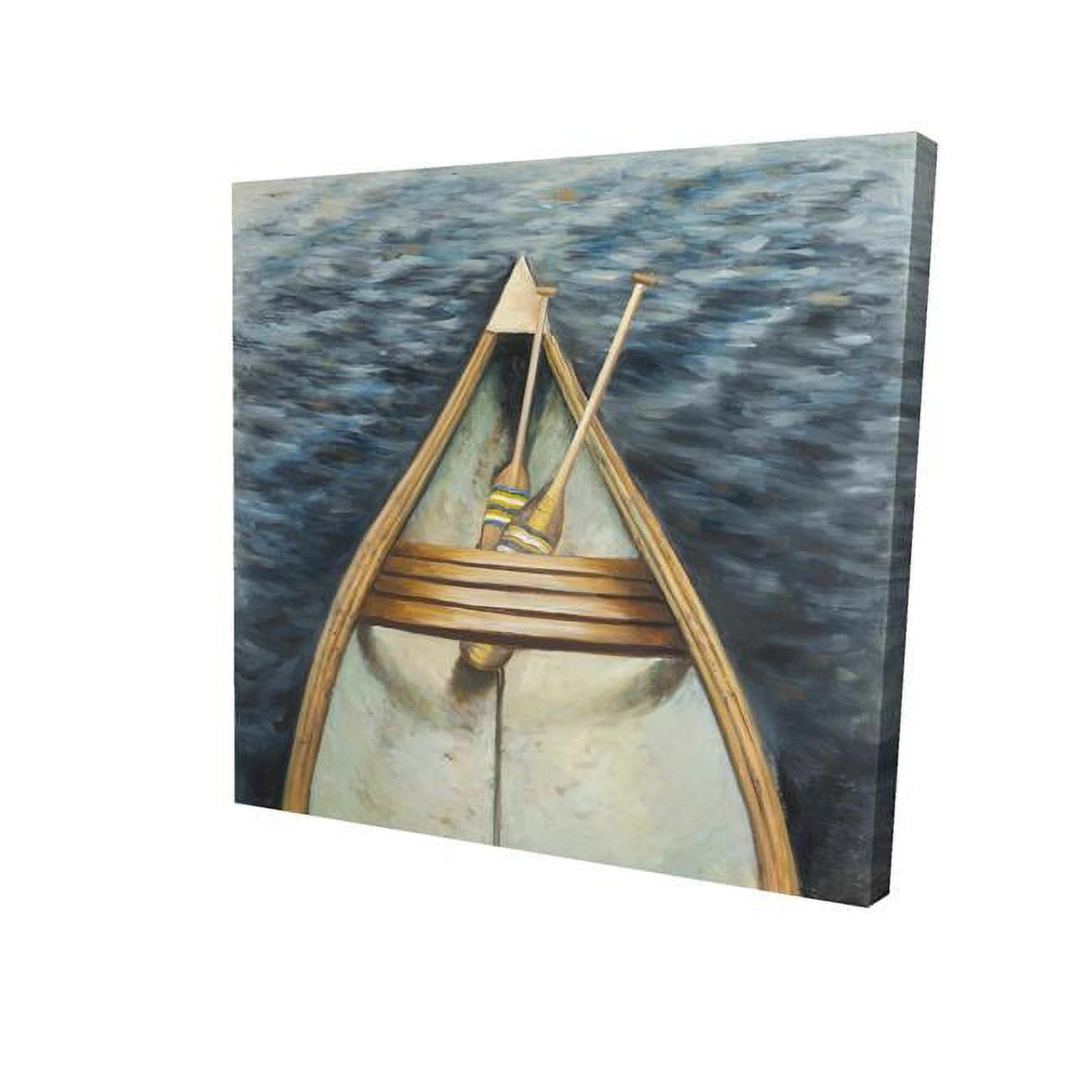 12 x 12 in. Canoeing on the Lake-Print on Canvas