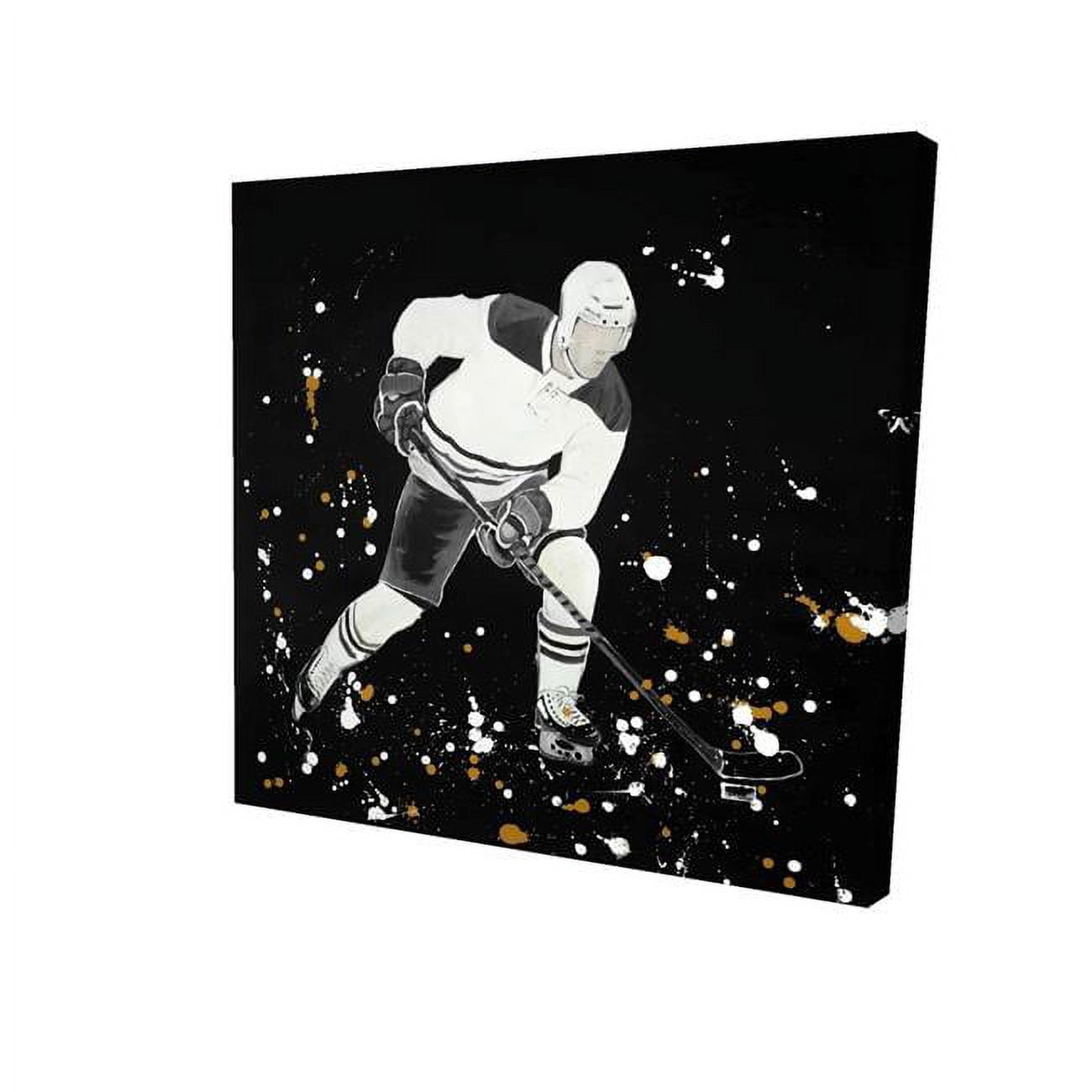 12 x 12 in. Hockey Player In Action-Print on Canvas