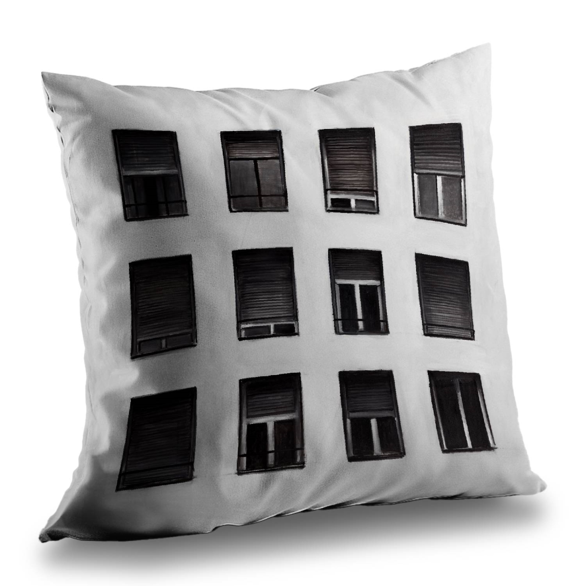 C1PT1414WFOYD3 14 x 14 in. Windows Architecture Building Poly Twill Throw Pillow Insert