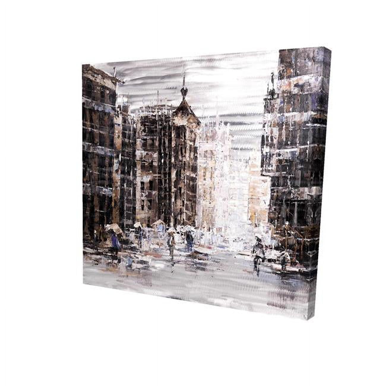 12 x 12 in. Industrial Abstract City-Print on Canvas