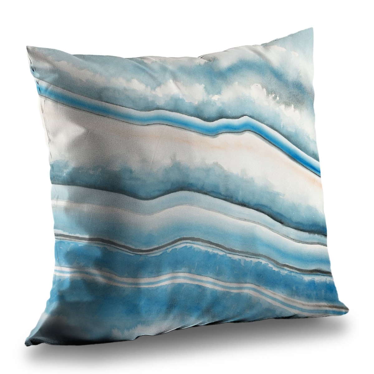 C1PT14149KHOXG 14 x 14 in. Textured Geode Throw Pillow - Abstract Poly Twill Home Decor