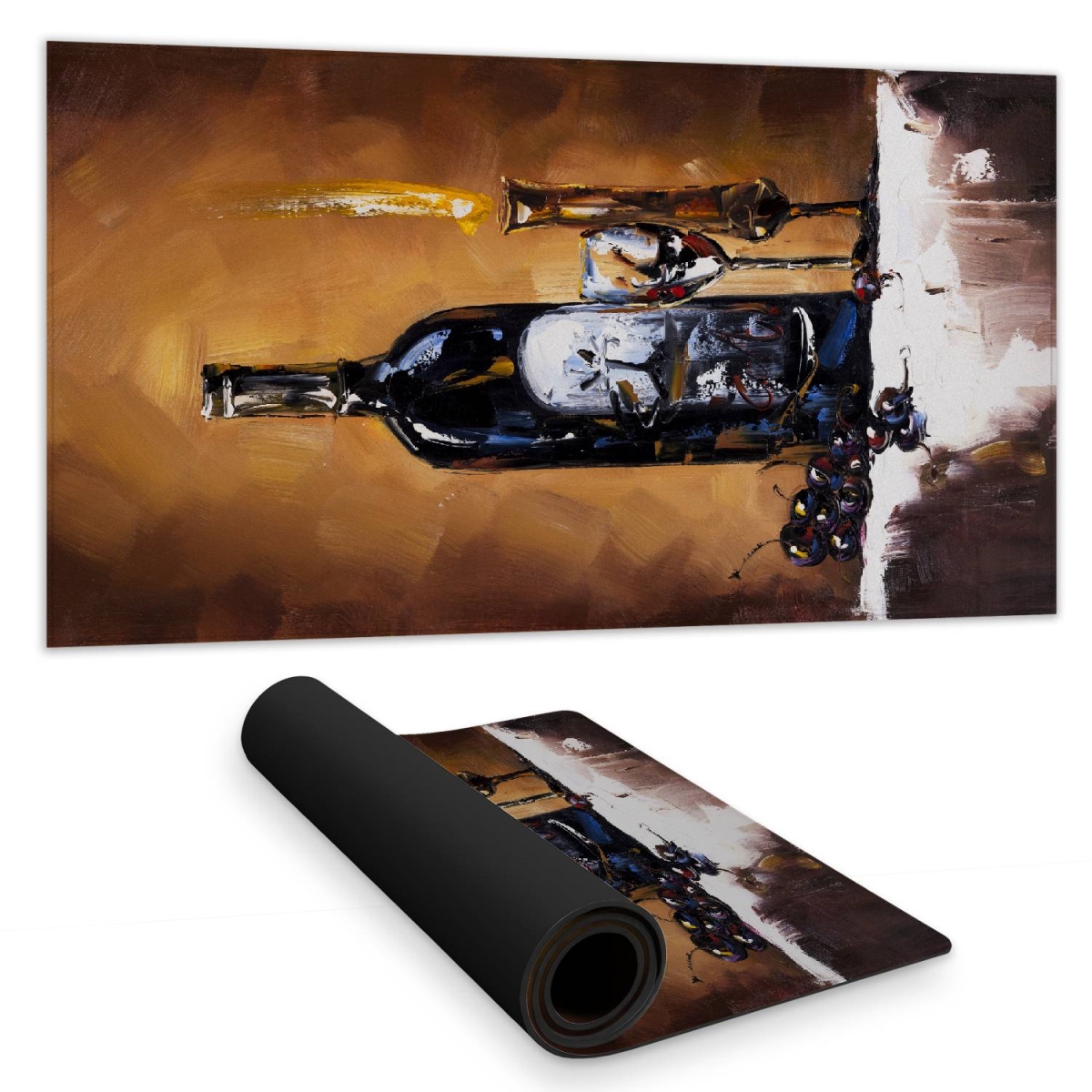C1DM15312R5OK4 16 x 32 in. Candlelit Wine Desk Mat - Elegant Kitchen Decor Accessory