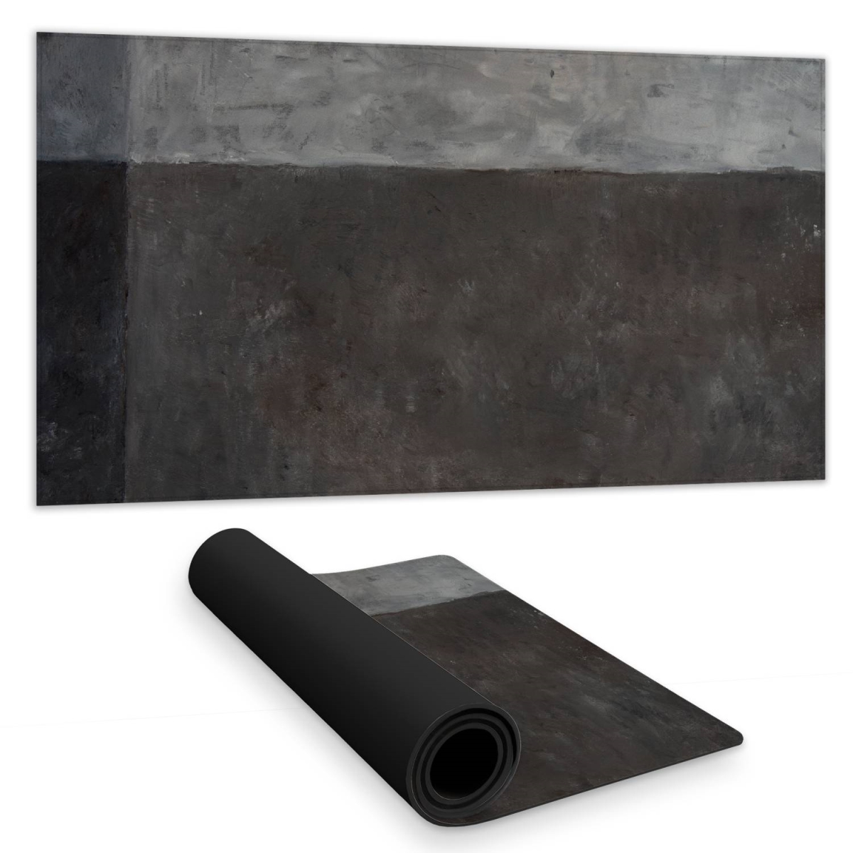 C1DM1531L4JOP9 16 x 32 in. Gray Abstract Industrial Desk Mat - Shades of Gray Home Decor