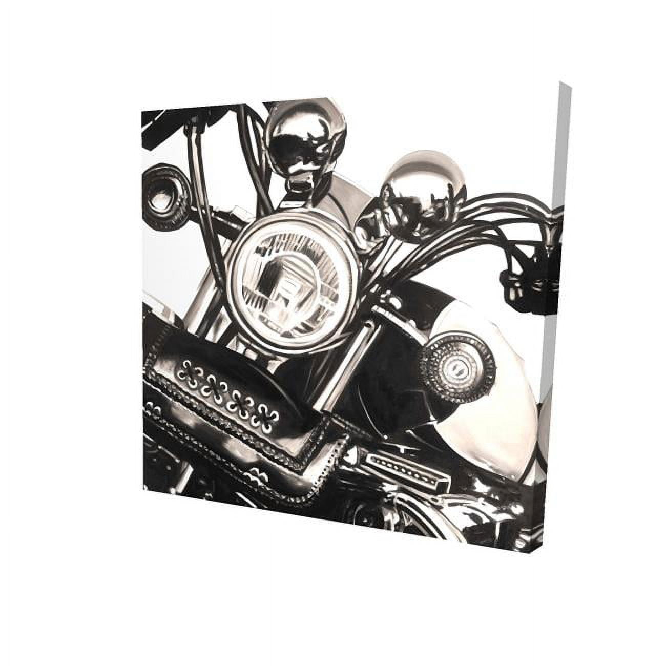 12 x 12 in. Realistic Sepia Motorcycle-Print on Canvas