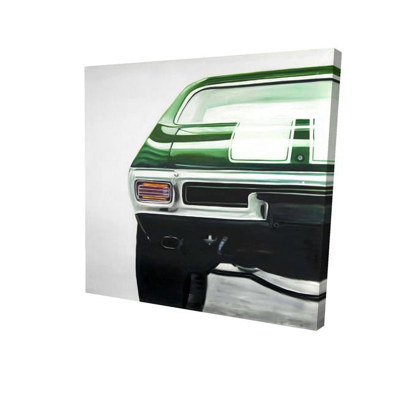 12 x 12 in. Classic Dark Green Car-Print on Canvas