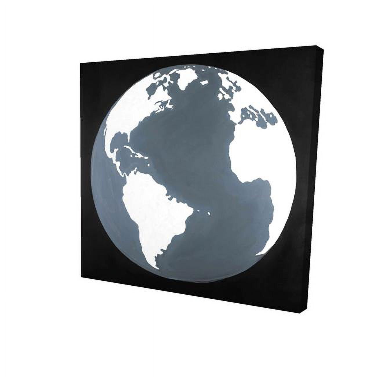 12 x 12 in. Earth Satellite View-Print on Canvas