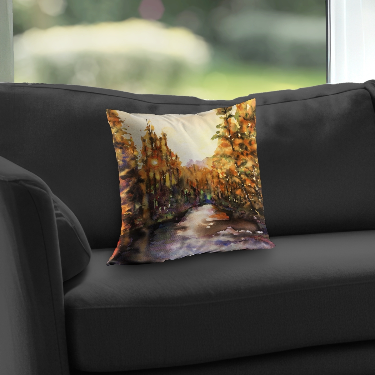 C1PT1414QYQRDC 14 x 14 in. Merced River Yellow Poly Twill Throw Pillow Insert - Home Decor