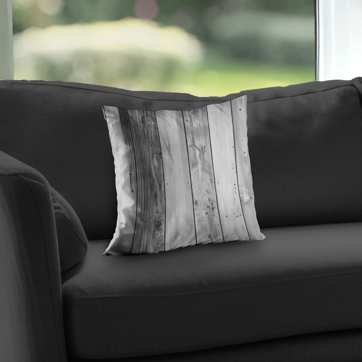 C1PT14148VTK1L 14 x 14 in. Wood Texture - Trees Rustic Poly Twill Throw Pillow Insert