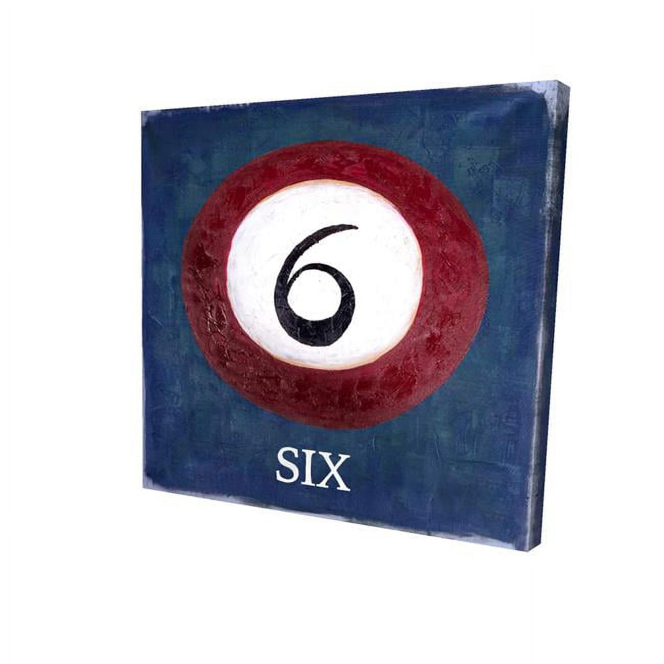 12 x 12 in. Billiard Ball No.6-Print on Canvas