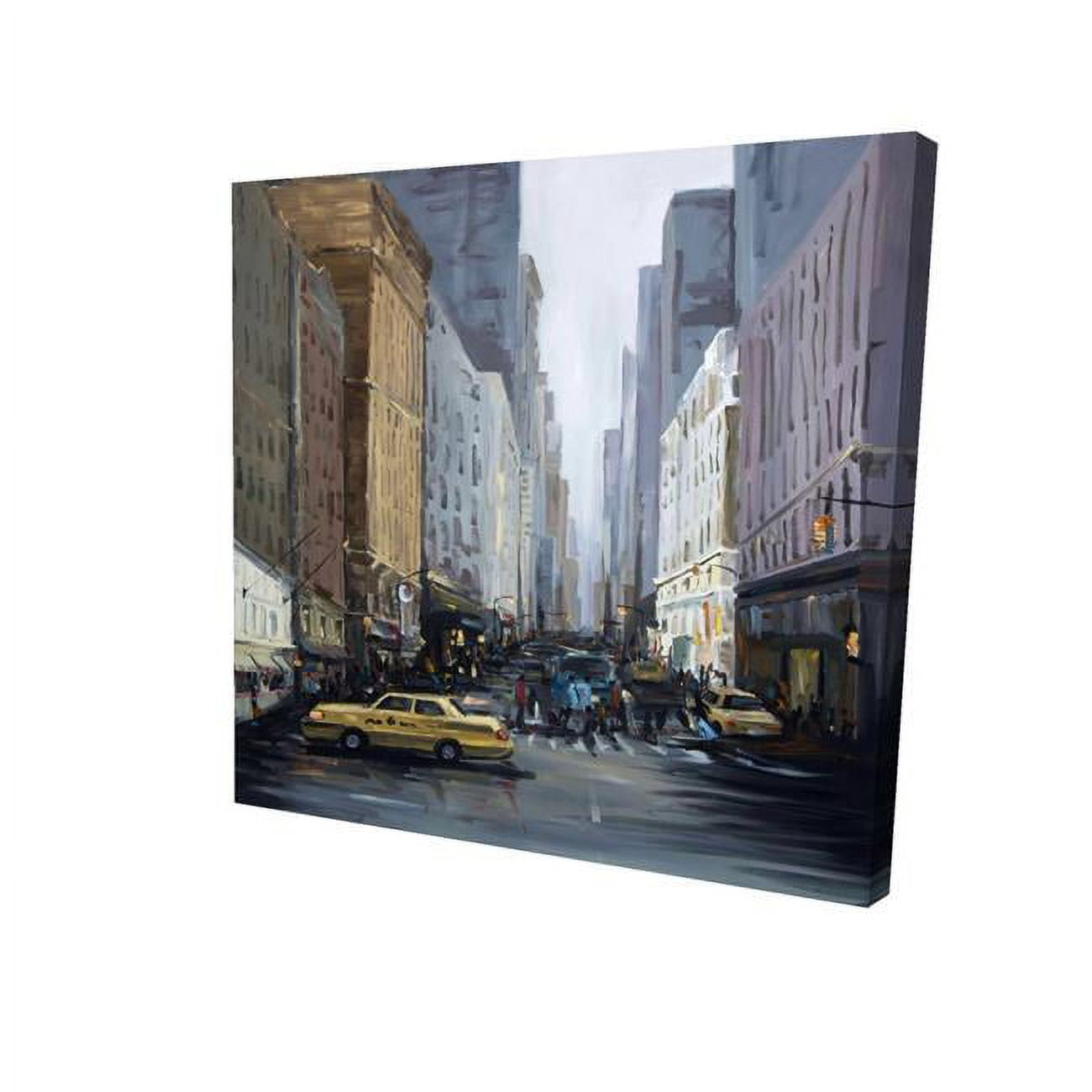 12 x 12 in. In The City-Print on Canvas