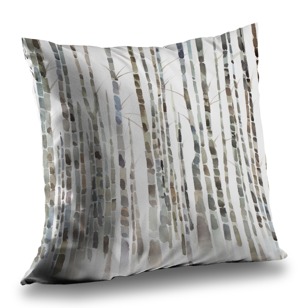 C1PT1414LJ456H 14 x 14 in. Birch Trees Forest - Minimalist Poly Twill Throw Pillow Insert