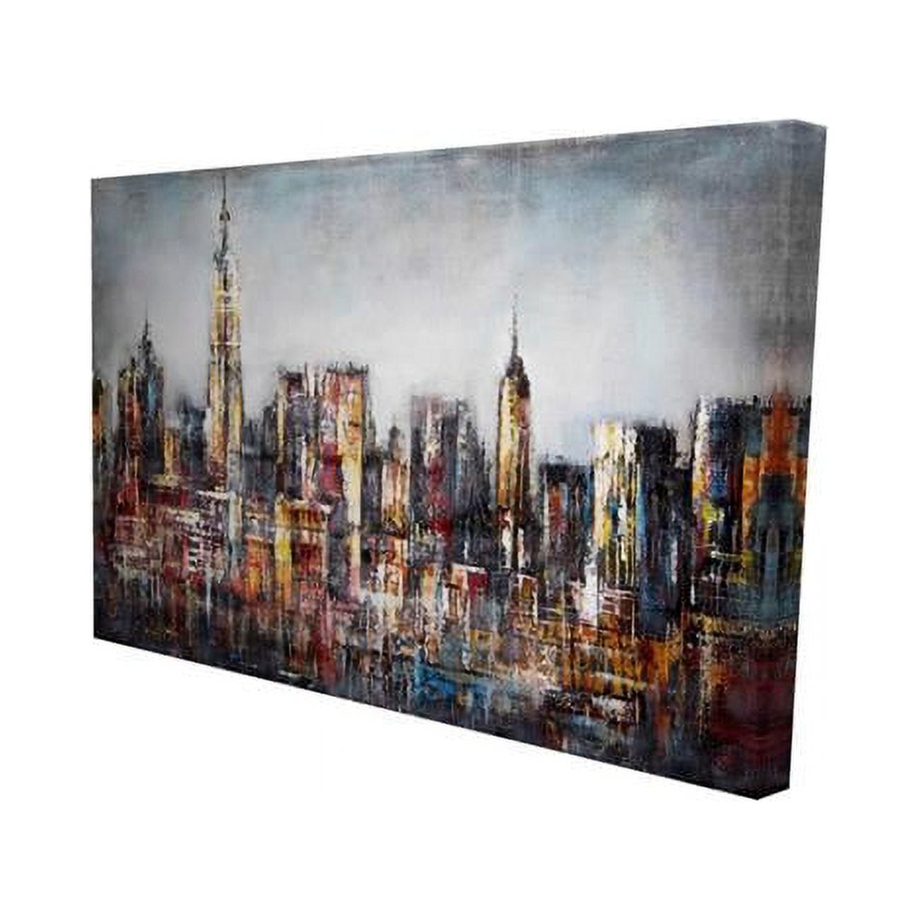 12 x 18 in. Dark Cityscape-Print on Canvas