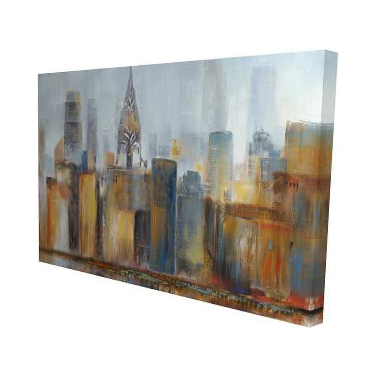 12 x 18 in. Cityscape with Chrysler Building-Print on Canvas