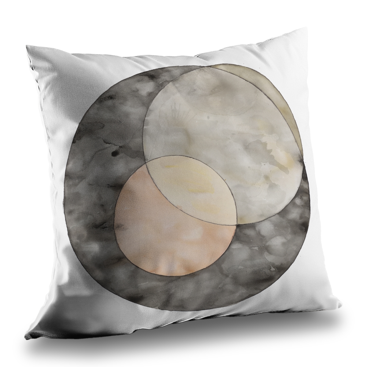 C1PT1414S5015X 14 x 14 in. Interlocking Patterns Livingroom Poly Twill Throw Pillow Insert