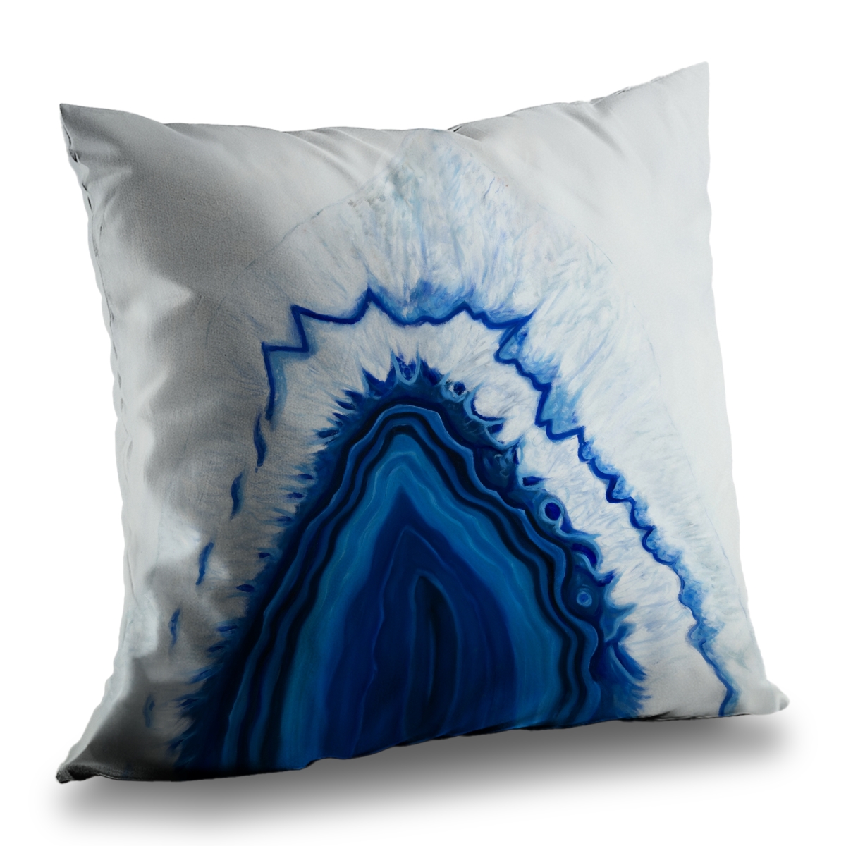 C1PT1414JU3YUY 14 x 14 in. Agate Geode Slice Throw Pillow - Home Decor Accent - Poly Twill