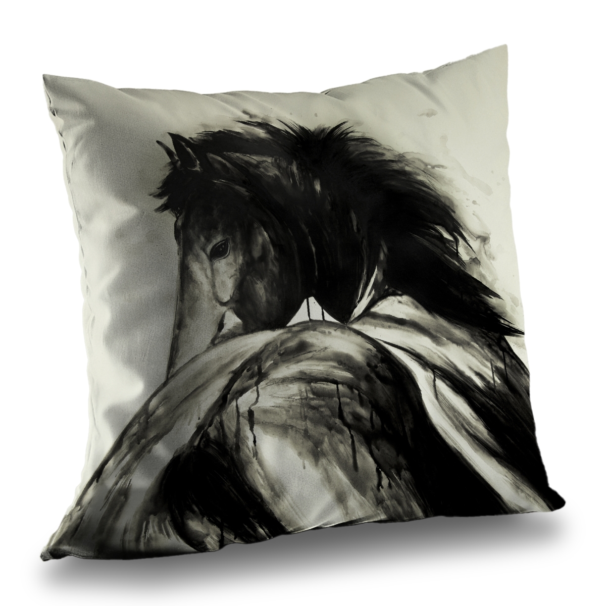 C1PT1414MAPUO8 14 x 14 in. Classical Horse Animals Office Poly Twill Throw Pillow Insert