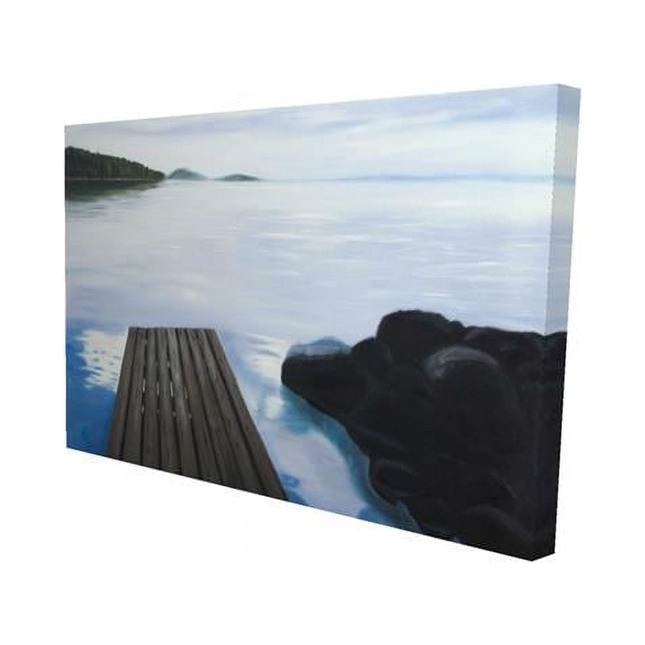 12 x 18 in. Evening on the Dock-Print on Canvas