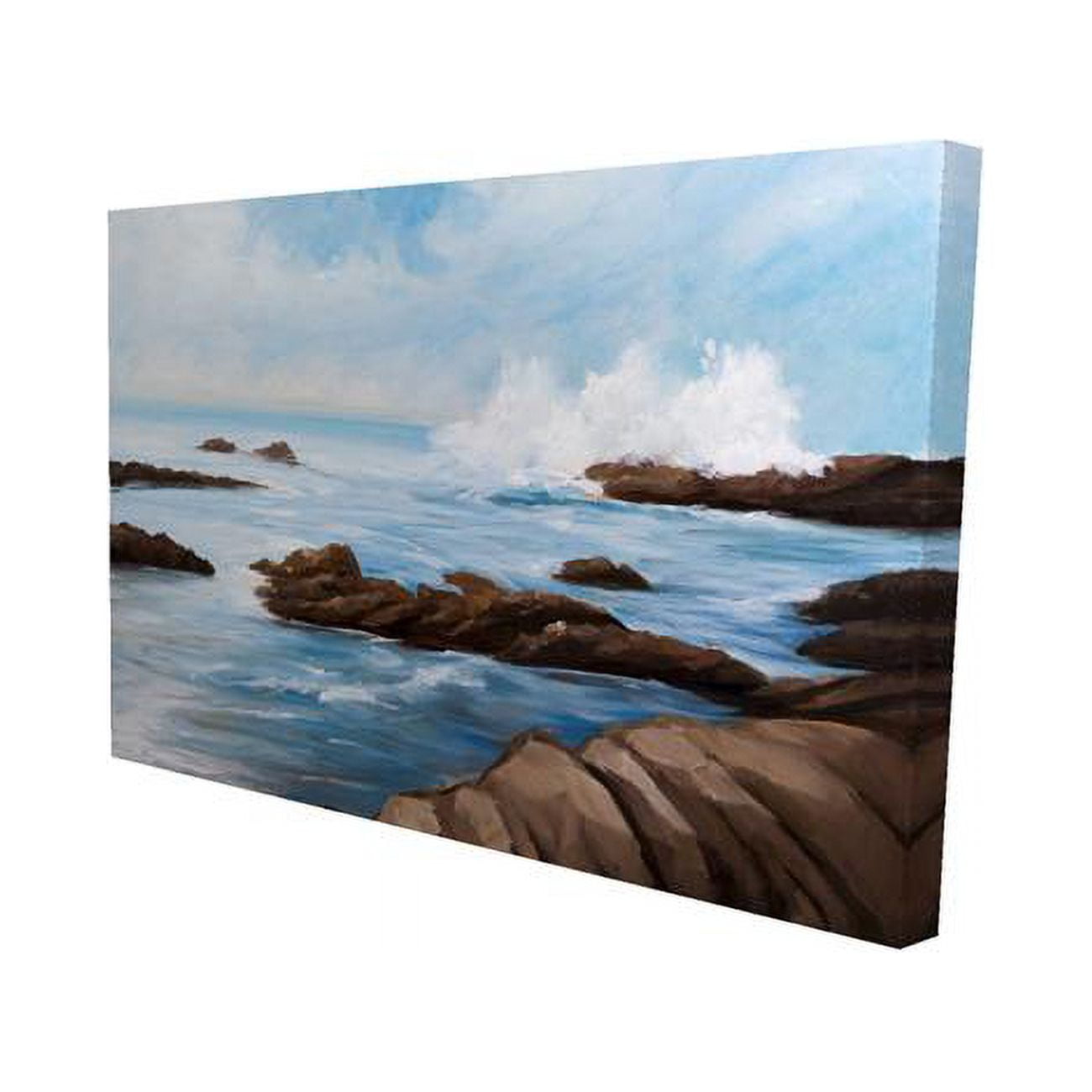 12 x 18 in. Seaside Wave-Print on Canvas