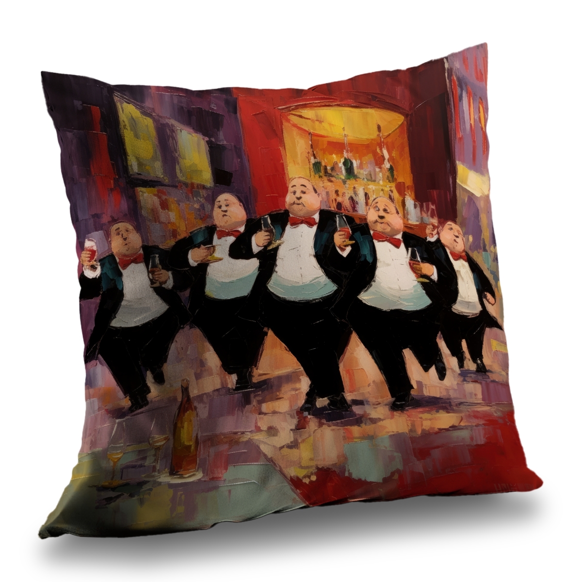 C1PT1414DG57LJ 14 x 14 in. Distinguished Waiters Poly Twill Throw Pillow - Home Decor Insert