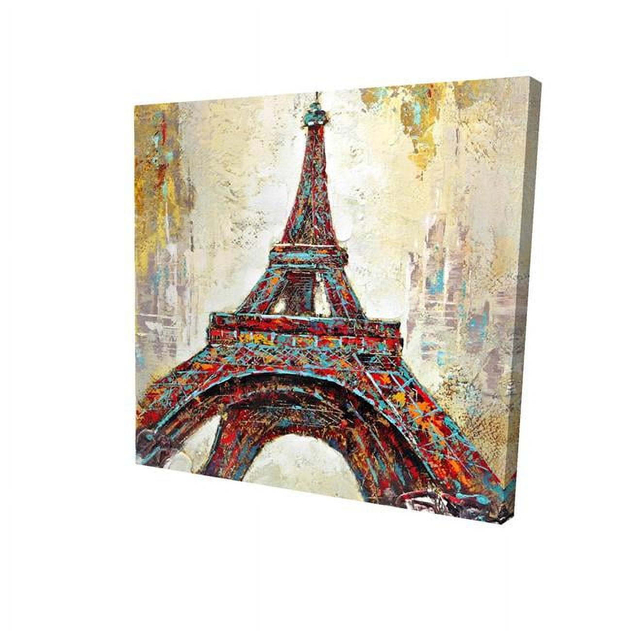 12 x 12 in. Abstract Eiffel Tower-Print on Canvas