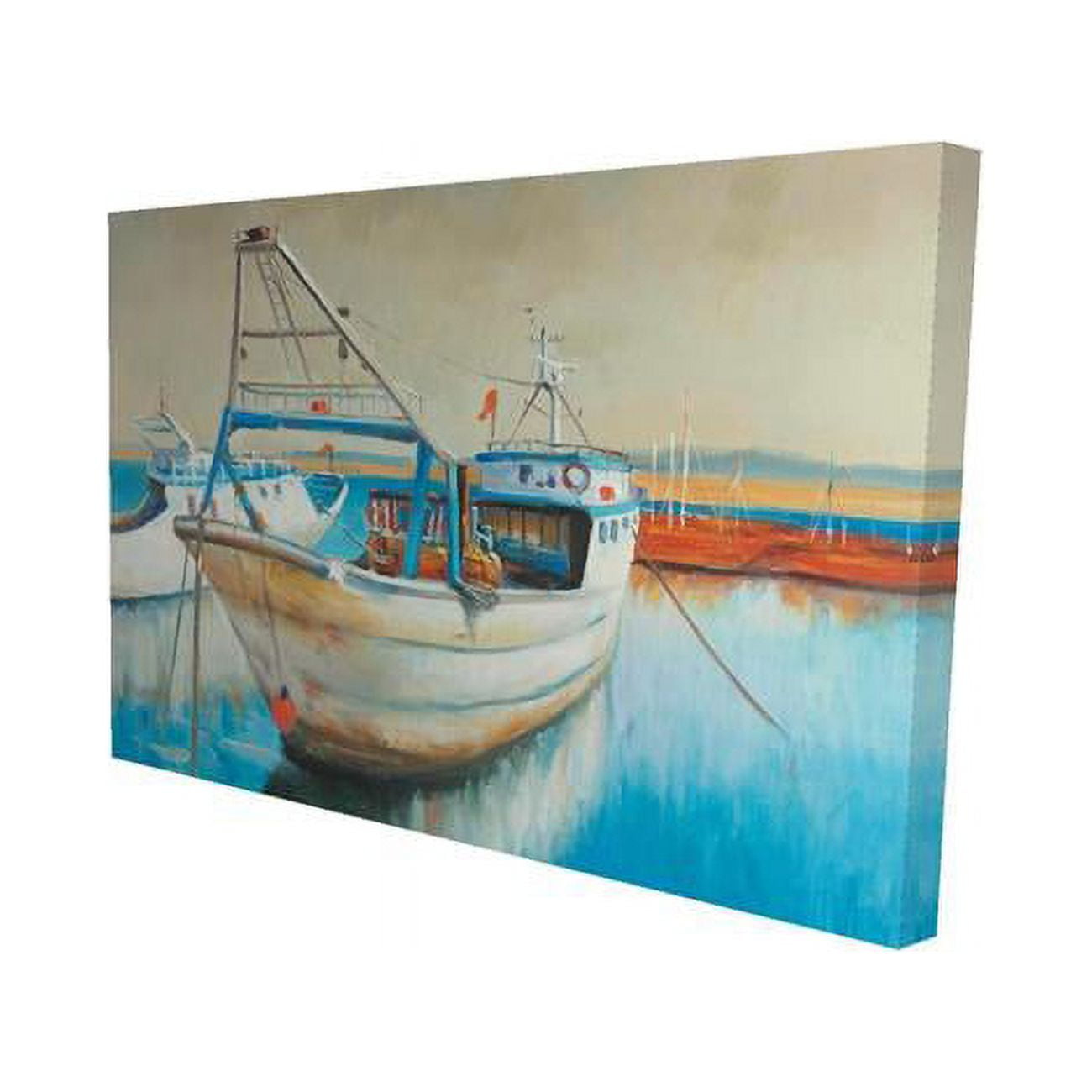 12 x 18 in. Fishing Boat-Print on Canvas