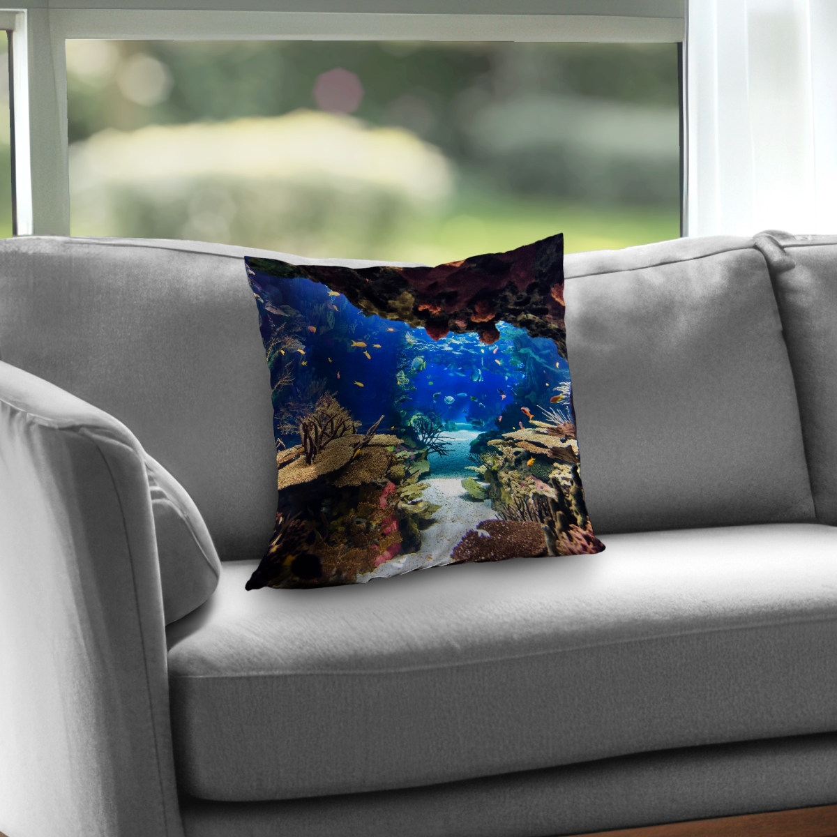 C1PT1616UHXLB1 16 x 16 in. Aquarium Turquoise Poly Twill Throw Pillow Insert - Home Decor