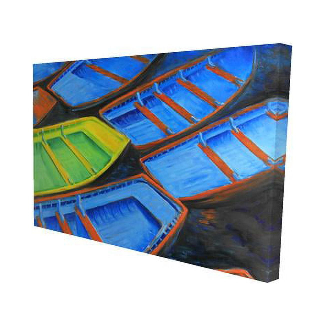 12 x 18 in. Small Canoes-Print on Canvas