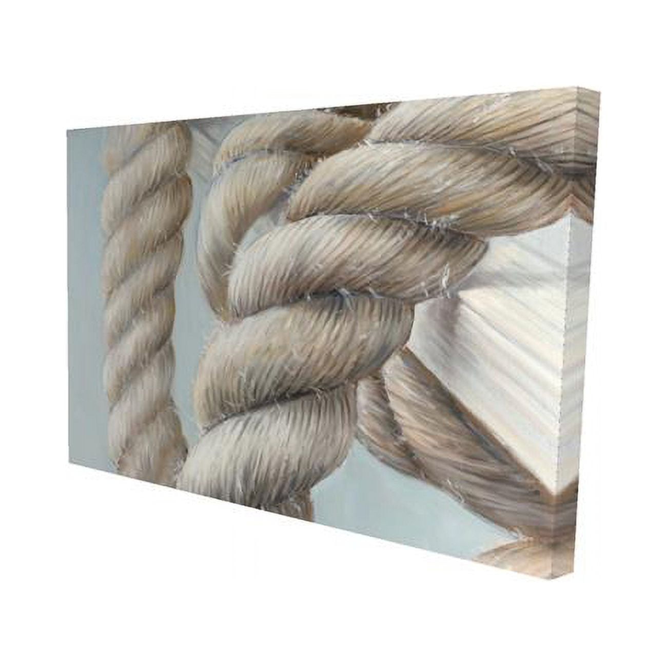 12 x 18 in. Boat Rope Knot Closeup-Print on Canvas