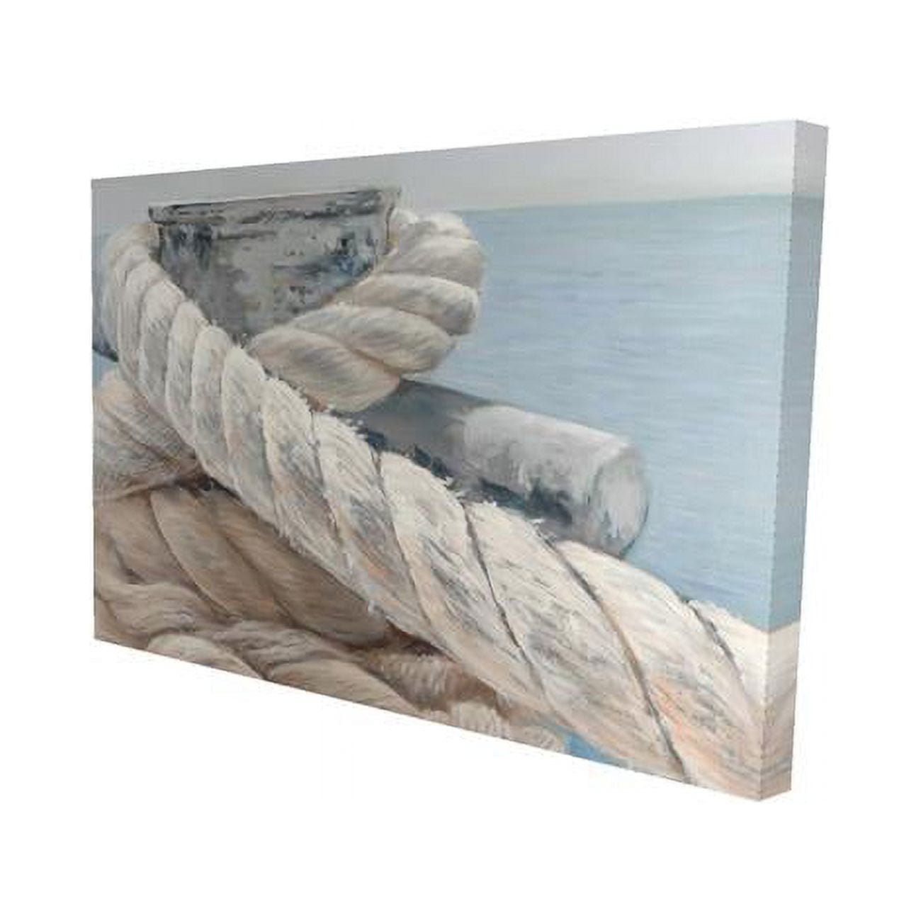 12 x 18 in. Tie-Down Ropes Closeup-Print on Canvas
