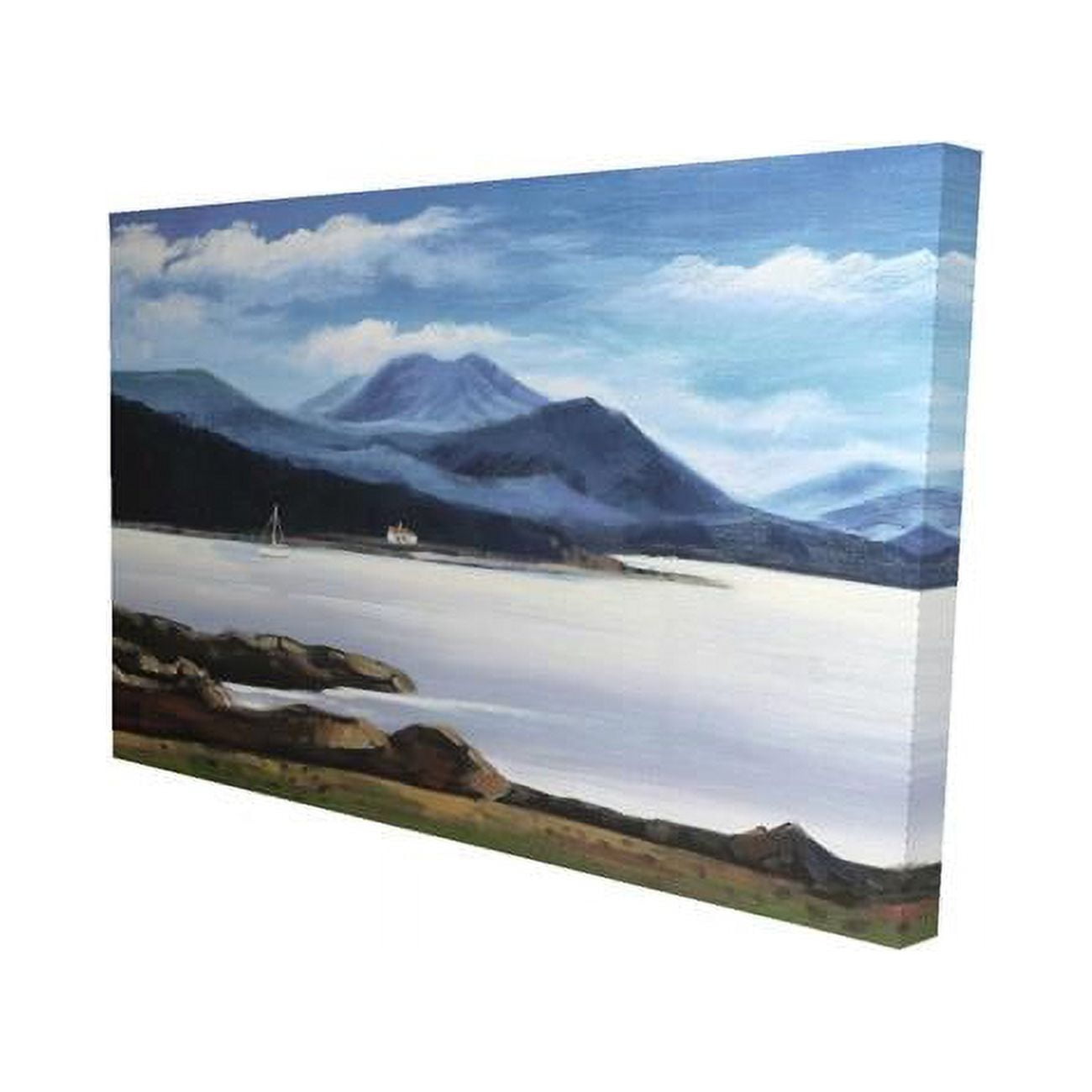 12 x 18 in. Scottish Highlands by A Beautiful Day-Print on Canvas