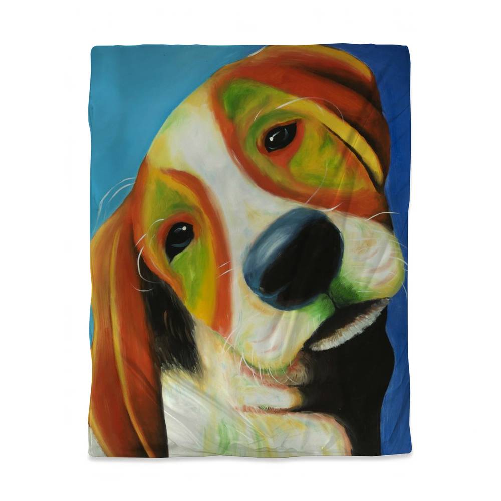 3817-VWCT-AN360 Colorful Beagle Dog Twin Size Duvet Cover - Modern Bedroom Decor