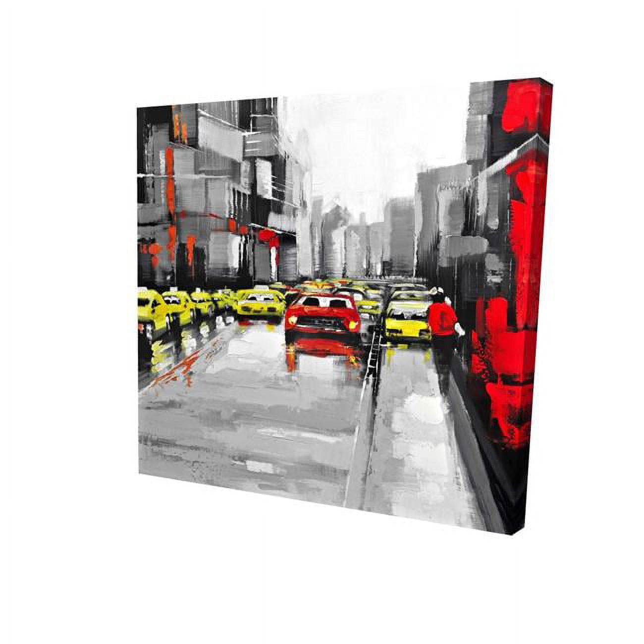 12 x 12 in. Abstract Traffic by A Rainy Day-Print on Canvas