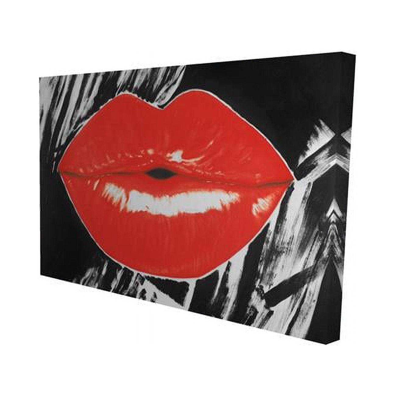 12 x 18 in. Pouty Glossy Lips-Print on Canvas