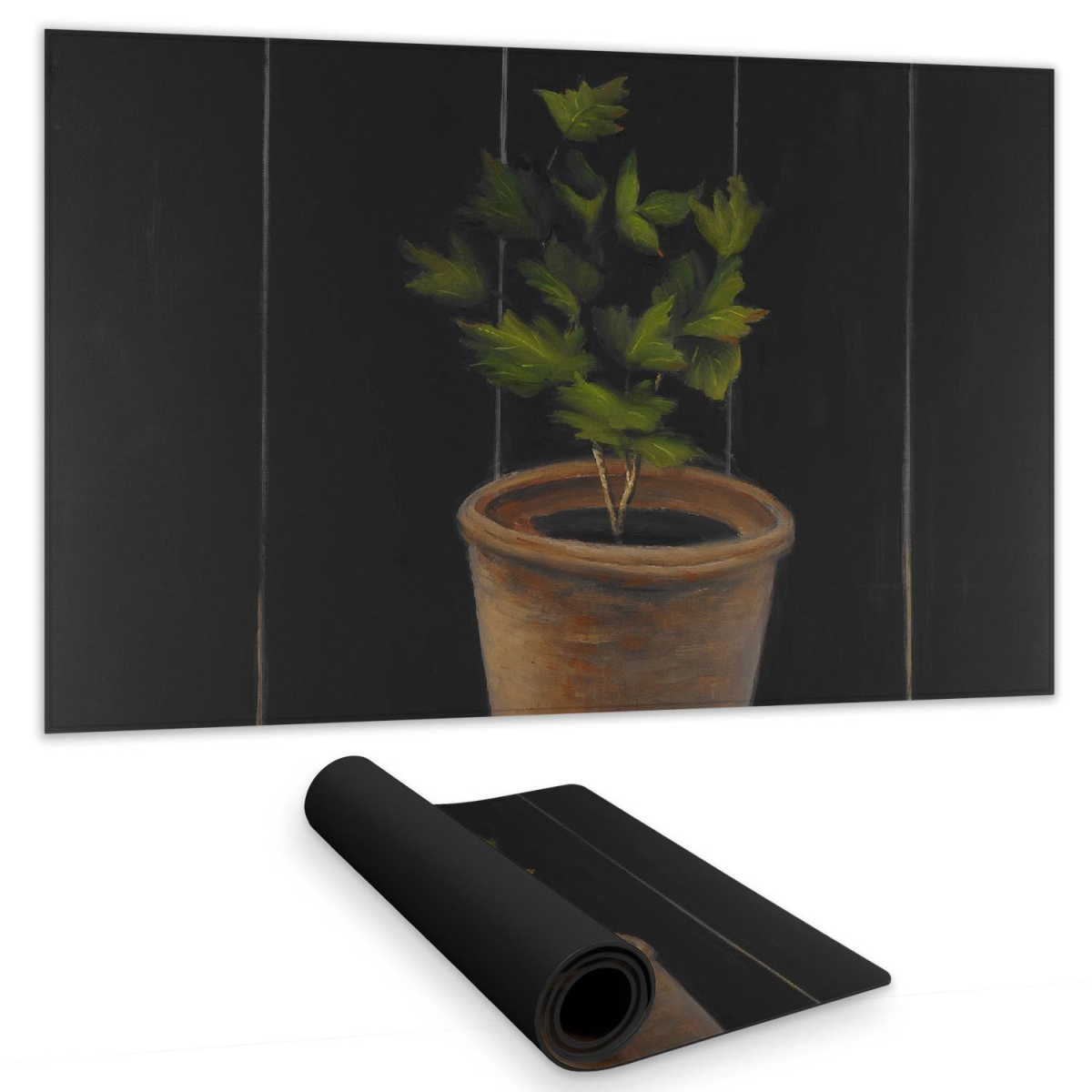 C1DM14241NOCMA 14 x 24 in. Parsley Botanical Hygge Kitchen Desk Mat - Home Decor Essential