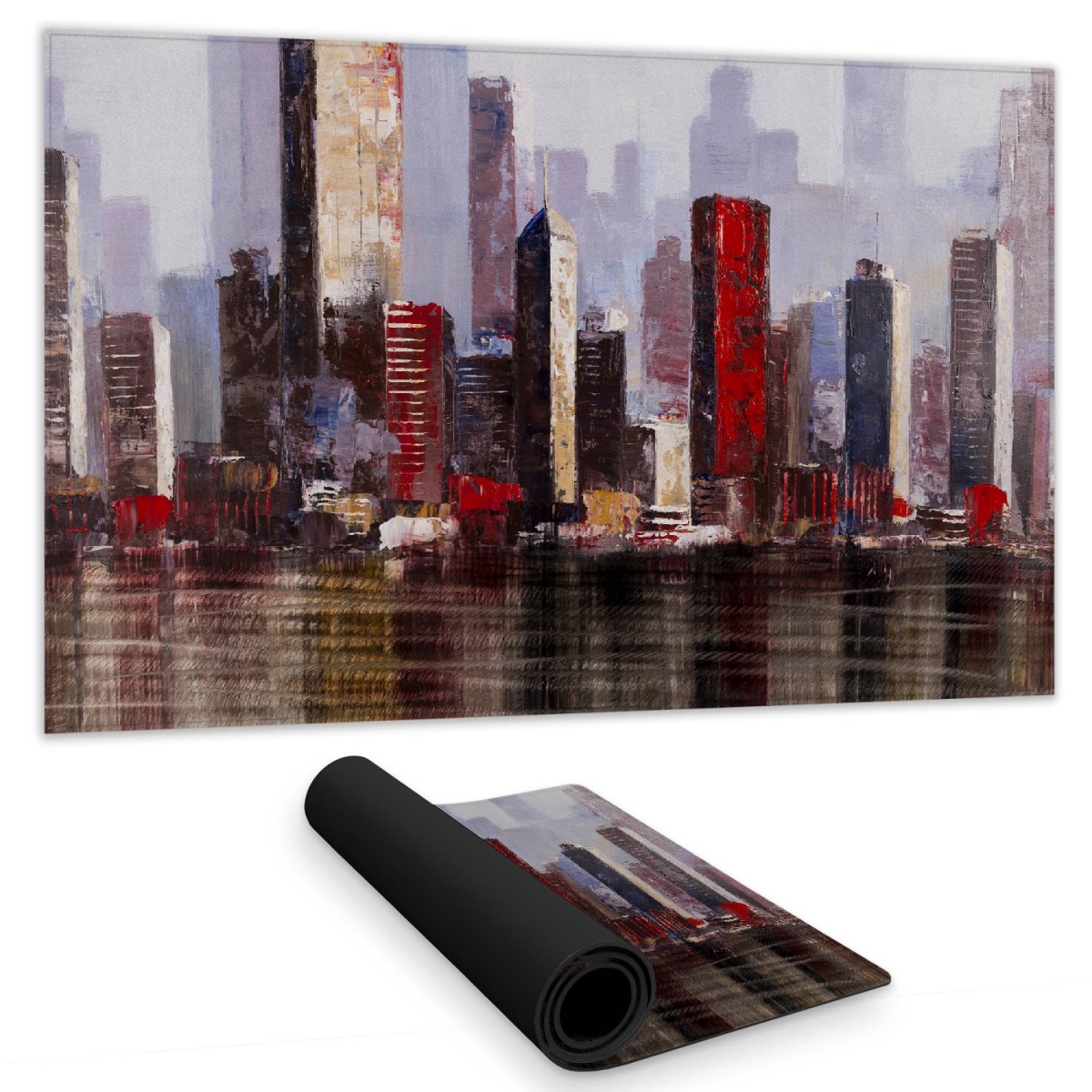 C1DM1424QW5IX8 14 x 24 in. Industrial City Style Desk Mat - Urban Home Decor