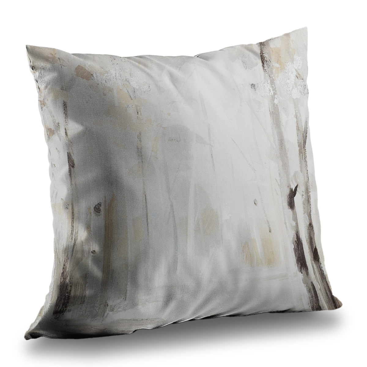 C1PT1414C3IH8H 14 x 14 in. Winter Forest Modern Throw Pillow - Poly Twill Home Decor