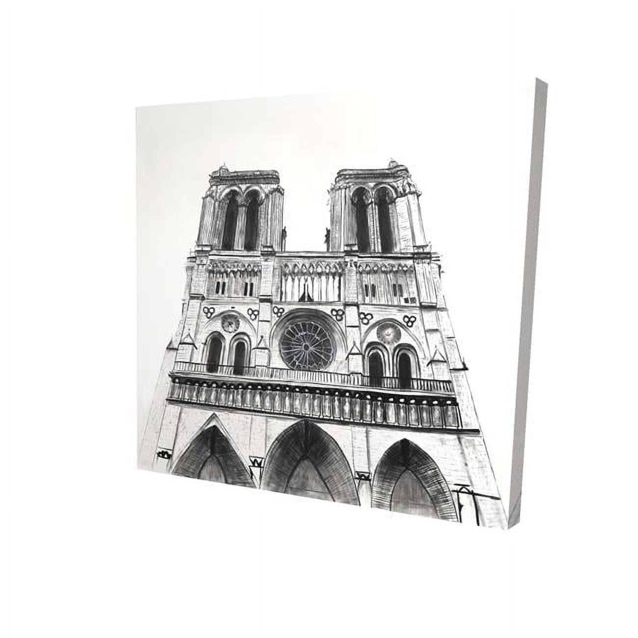 16 x 16 in. Notre-Dame De Paris Cathedral-Print on Canvas