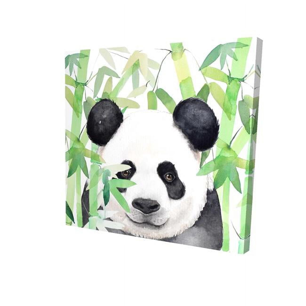 16 x 16 in. Hidden Panda In Bamboo-Print on Canvas