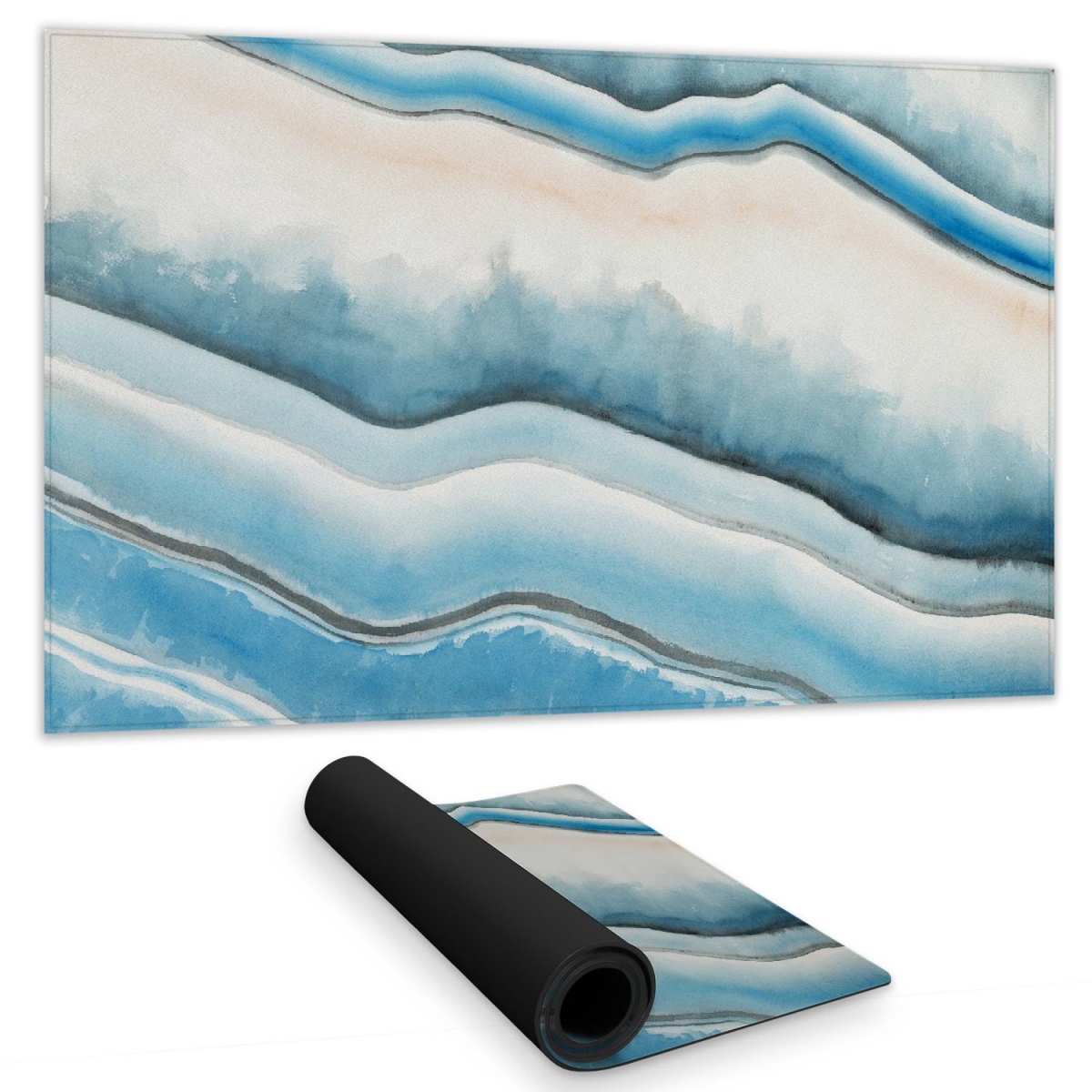 C1DM1424TMPMJZ 14 x 24 in. Textured Geode Desk Mat - Bedroom Minerals Home Decor