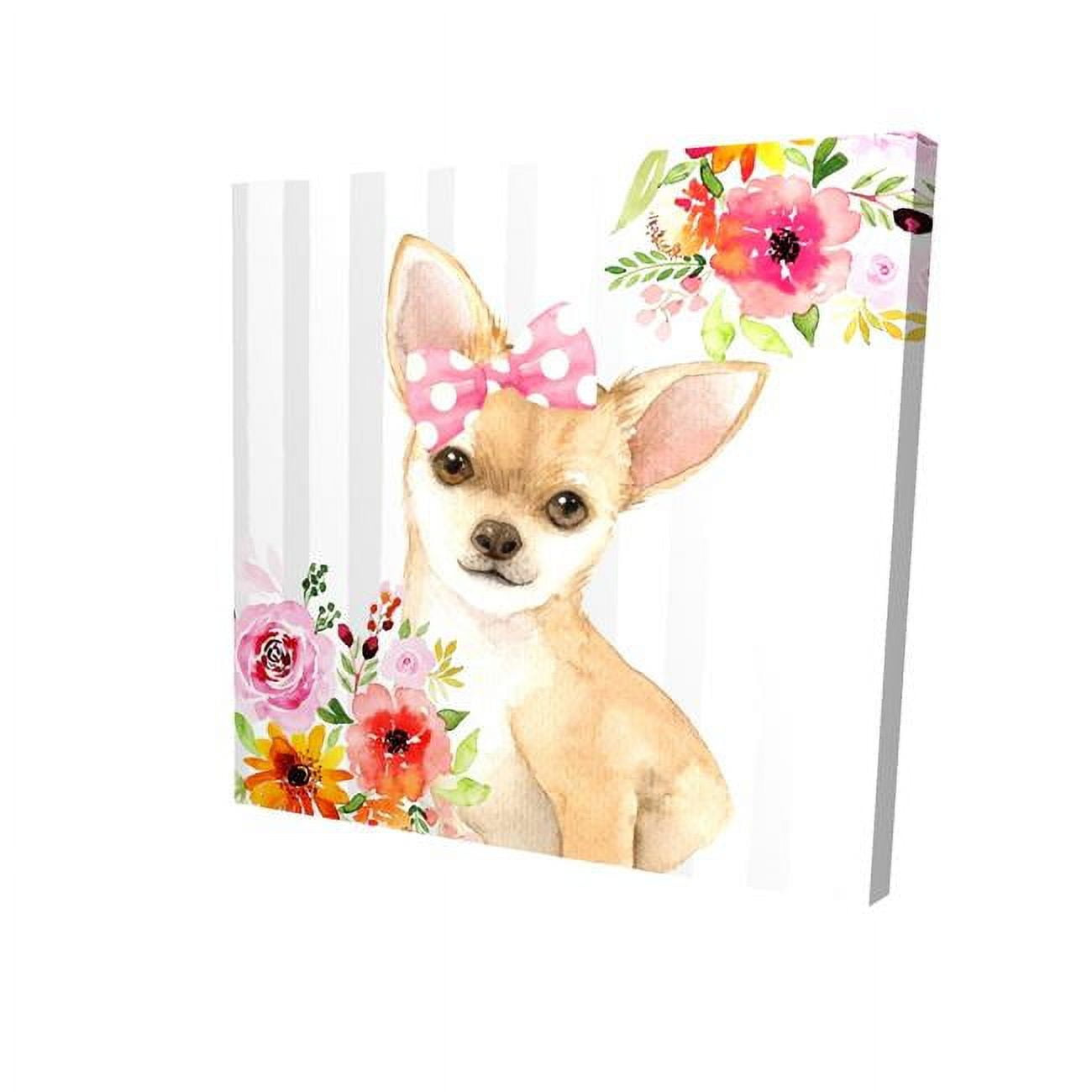 16 x 16 in. Chihuahua Dog-Print on Canvas